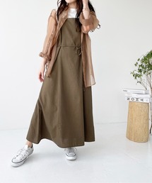 コットンリネンマルチwayロングキャミワンピ