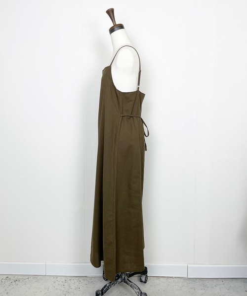 Meli rich（メリーリッチ）の「コットンリネンマルチwayロングキャミワンピ（ワンピース・レディース・ブラウン/ベージュ/アイボリー/ブラック・MEDIUM）」の6枚目の写真