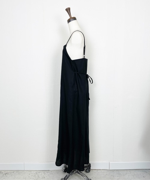 Meli rich（メリーリッチ）の「コットンリネンマルチwayロングキャミワンピ（ワンピース・レディース・ブラウン/ベージュ/アイボリー/ブラック・MEDIUM）」の9枚目の写真