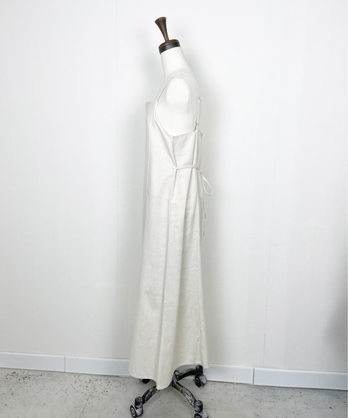 Meli rich（メリーリッチ）の「コットンリネンマルチwayロングキャミワンピ（ワンピース・レディース・ブラウン/ベージュ/アイボリー/ブラック・MEDIUM）」の13枚目の写真