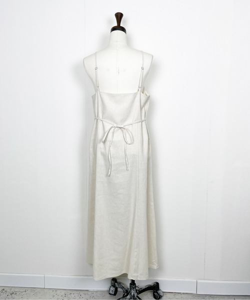 Meli rich（メリーリッチ）の「コットンリネンマルチwayロングキャミワンピ（ワンピース・レディース・ブラウン/ベージュ/アイボリー/ブラック・MEDIUM）」の14枚目の写真