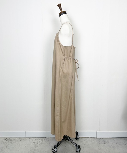 Meli rich（メリーリッチ）の「コットンリネンマルチwayロングキャミワンピ（ワンピース・レディース・ブラウン/ベージュ/アイボリー/ブラック・MEDIUM）」の16枚目の写真