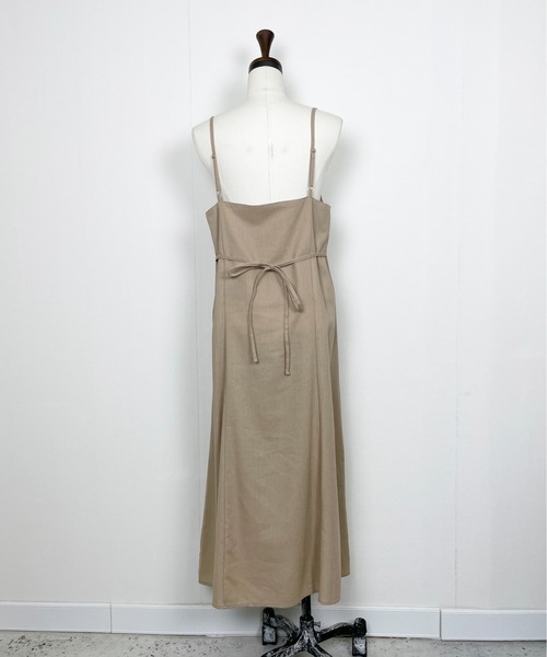 Meli rich（メリーリッチ）の「コットンリネンマルチwayロングキャミワンピ（ワンピース・レディース・ブラウン/ベージュ/アイボリー/ブラック・MEDIUM）」の17枚目の写真