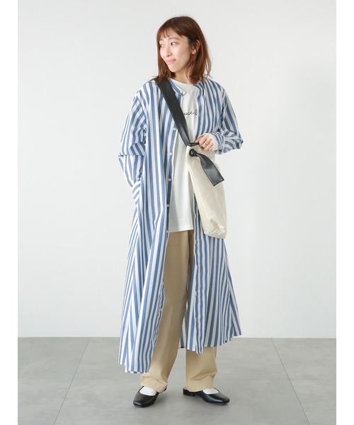 Lugnoncure（ルノンキュール）の「筆記体スモールロゴロンT（Tシャツ/カットソー・レディース・オフホワイト/ベージュ/ネイビー・ﾌﾘ-）」の7枚目の写真