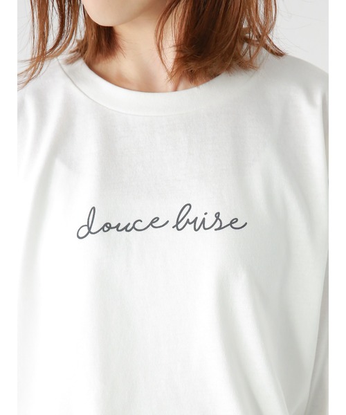 Lugnoncure（ルノンキュール）の「筆記体スモールロゴロンT（Tシャツ/カットソー・レディース・オフホワイト/ベージュ/ネイビー・ﾌﾘ-）」の12枚目の写真