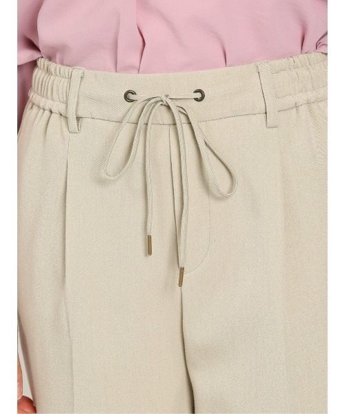 m.f.editorial（エムエフエディトリアル）の「【ストレッチ】m.f.エディトリアル レディース レーヨン混 プルオンテーパードパンツ（その他パンツ・レディース・キャメル/ダークグリーン/ベージュ/ブルー/ブラック/グリーン×ピンク・MEDIUM/LARGE）」の14枚目の写真