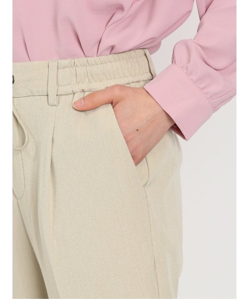 m.f.editorial（エムエフエディトリアル）の「【ストレッチ】m.f.エディトリアル レディース レーヨン混 プルオンテーパードパンツ（その他パンツ・レディース・キャメル/ダークグリーン/ベージュ/ブルー/ブラック/グリーン×ピンク・MEDIUM/LARGE）」の17枚目の写真