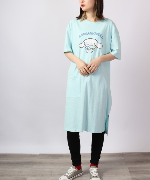 sanrio（サンリオ）の「sanrio サンリオ半袖 Tシャツ ワンピース