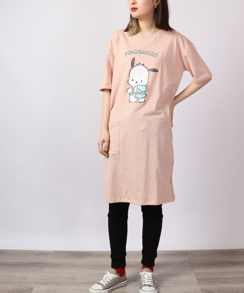 sanrio（サンリオ）の「sanrio サンリオ半袖 Tシャツ ワンピース