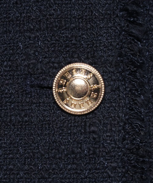 anuans（アニュアンス）の「ツイードノーカラージャケット（ノーカラージャケット・レディース・ネイビー/アイボリー・FREE）」の10枚目の写真