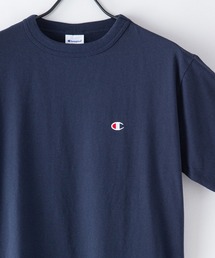 【CHAMPION/チャンピオン】ワンポイント ブランドロゴ 刺繍 Tシャツ USAコットン100% サスティナブル