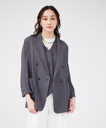 qualite | 《セットアップ対応》ブライトリネンダブルジャケット(テーラードジャケット)