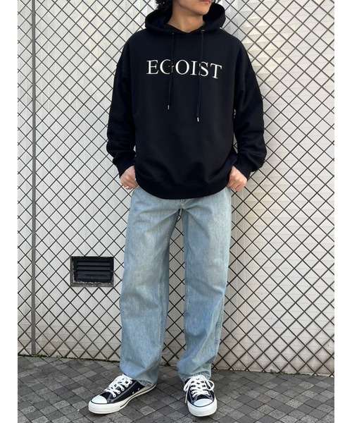 EGOIST（エゴイスト）の「シンプル刺繍スウェットパーカー（パーカー・レディース・ライトグレー/ラベンダー/ブラック・FREE）」の10枚目の写真