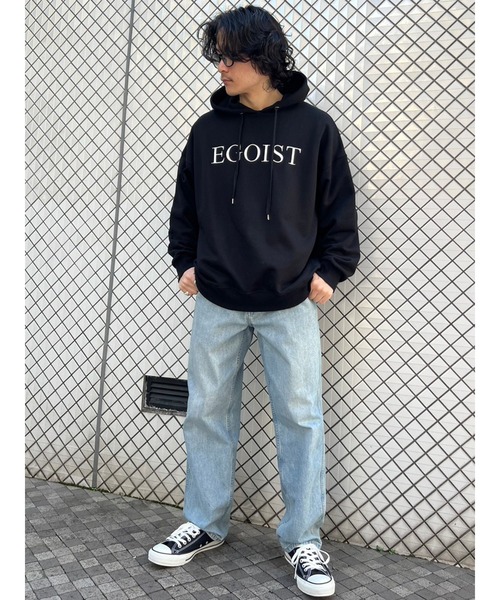 EGOIST（エゴイスト）の「シンプル刺繍スウェットパーカー（パーカー・レディース・ライトグレー/ラベンダー/ブラック・FREE）」の17枚目の写真