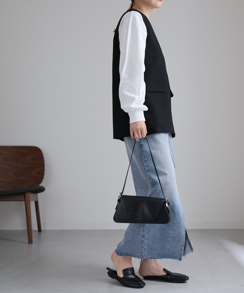 ap retro（アプレトロ）の「フロントスリットデニムタイトスカート（デニムスカート・レディース・ブルー/ワンウォッシュ/ケミカルウォッシュ/ブラック/オフホワイト・LARGE/MEDIUM）」の13枚目の写真