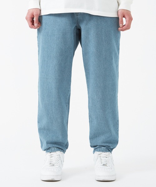 improves（インプローブス）の「デニム ワイド テーパード パンツ（デニムパンツ・メンズ・ケミカルウォッシュ/ライトブルー/ライトブラック/インディゴブルー/ブラック・LARGE/MEDIUM）」の17枚目の写真