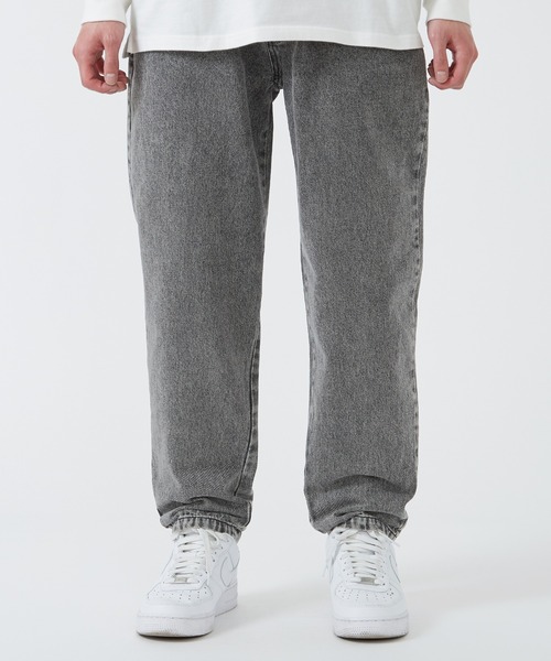 improves（インプローブス）の「デニム ワイド テーパード パンツ（デニムパンツ・メンズ・ケミカルウォッシュ/ライトブルー/ライトブラック/インディゴブルー/ブラック・LARGE/MEDIUM）」の20枚目の写真