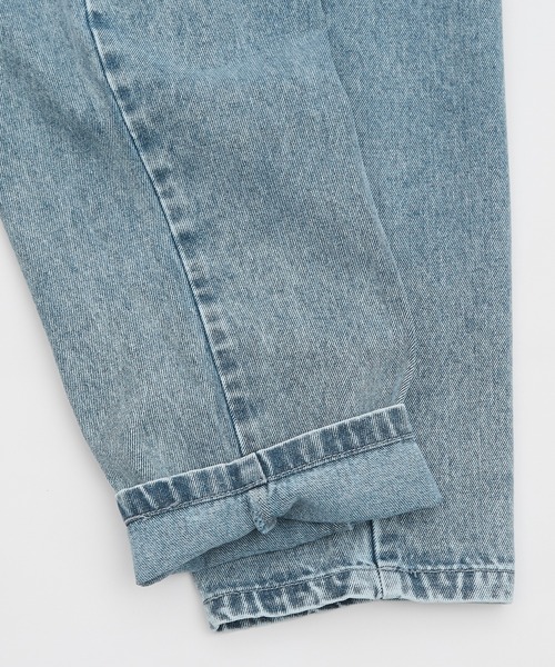 improves（インプローブス）の「デニム ワイド テーパード パンツ（デニムパンツ・メンズ・ケミカルウォッシュ/ライトブルー/ライトブラック/インディゴブルー/ブラック・LARGE/MEDIUM）」の11枚目の写真