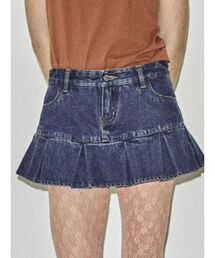 jouetie | ヘムプリーツスカパン(デニムパンツ)