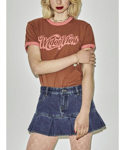 jouetie（ジュエティ）の「ヘムプリーツスカパン（デニムパンツ・レディース・ブラック/ベージュ/ブルー・SMALL/MEDIUM）」の18枚目の写真