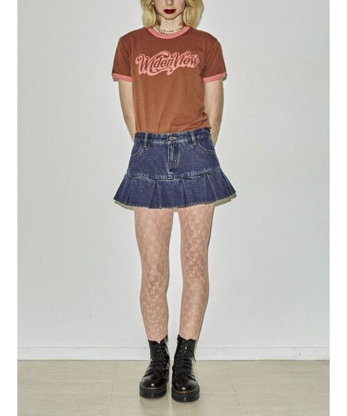 jouetie（ジュエティ）の「ヘムプリーツスカパン（デニムパンツ・レディース・ブラック/ベージュ/ブルー・SMALL/MEDIUM）」の20枚目の写真