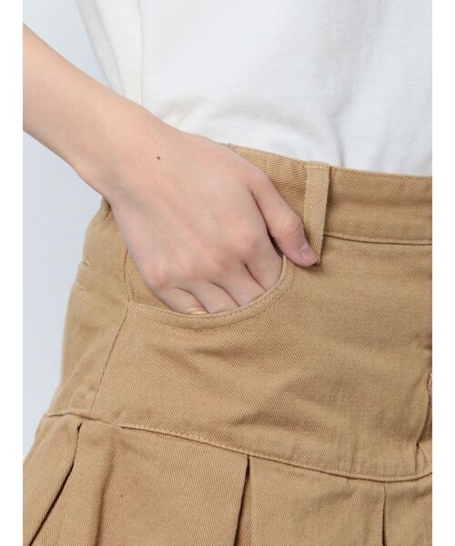 jouetie（ジュエティ）の「ヘムプリーツスカパン（デニムパンツ・レディース・ブラック/ベージュ/ブルー・SMALL/MEDIUM）」の5枚目の写真