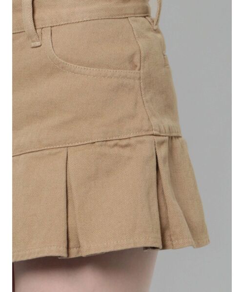 jouetie（ジュエティ）の「ヘムプリーツスカパン（デニムパンツ・レディース・ブラック/ベージュ/ブルー・SMALL/MEDIUM）」の6枚目の写真