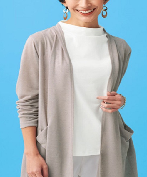 BELLUNA（ベルーナ）の「艶やか綿１００％タンクトップ（タンクトップ・レディース・ブラック/ライトグレー/ホワイト/ターコイズブルー・X-LARGE/LARGE/MEDIUM）」の10枚目の写真