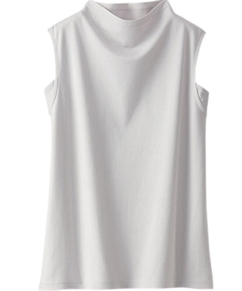 BELLUNA（ベルーナ）の「艶やか綿１００％タンクトップ（タンクトップ・レディース・ブラック/ライトグレー/ホワイト/ターコイズブルー・X-LARGE/LARGE/MEDIUM）」の12枚目の写真