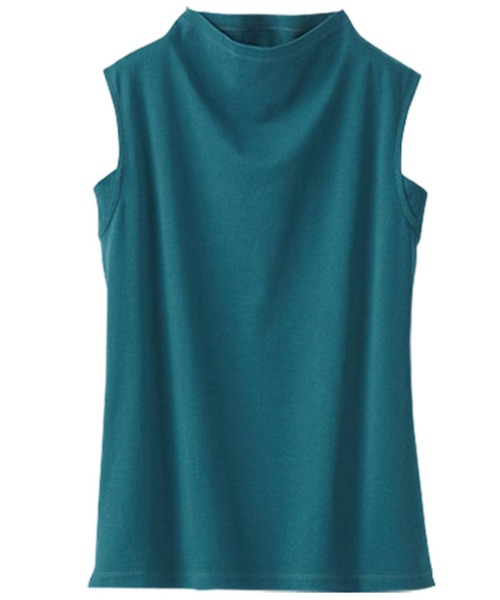 BELLUNA（ベルーナ）の「艶やか綿１００％タンクトップ（タンクトップ・レディース・ブラック/ライトグレー/ホワイト/ターコイズブルー・X-LARGE/LARGE/MEDIUM）」の13枚目の写真