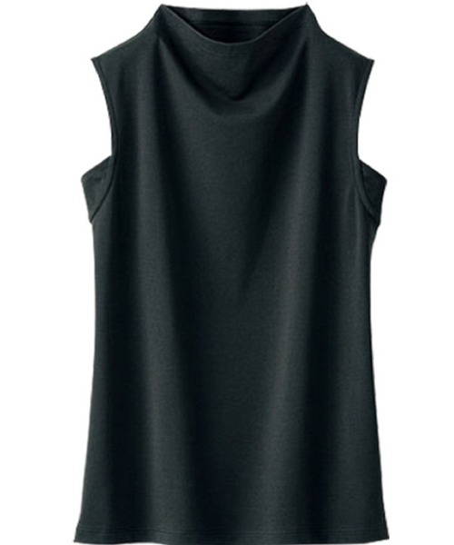 BELLUNA（ベルーナ）の「艶やか綿１００％タンクトップ（タンクトップ・レディース・ブラック/ライトグレー/ホワイト/ターコイズブルー・X-LARGE/LARGE/MEDIUM）」の14枚目の写真