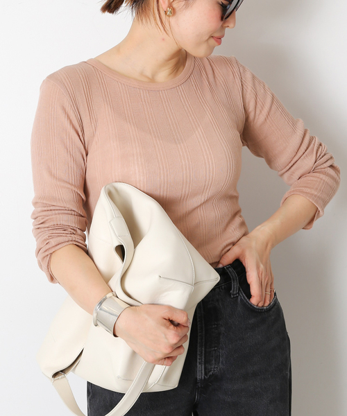 Deuxieme Classe（ドゥーズィエムクラス）の「*Dainty Tシャツ（Tシャツ/カットソー・レディース・ピンク/イエロー/ホワイト・FREE）」の10枚目の写真