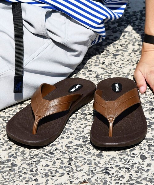 OKABASHI(オカバシ)の「【SHIPS any別注】OKABASHI: Voyager トング ビーチ サンダル◇(サンダル・メンズ・ブラック/ブラウン・MEDIUM/LARGE/X-LARGE)」の2枚目の写真