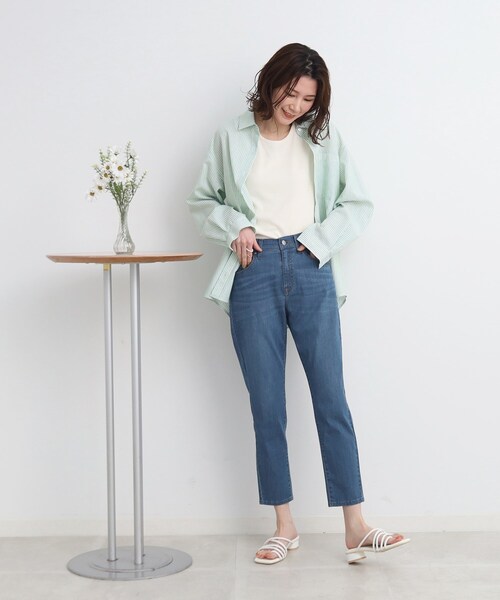 SHOO・LA・RUE(シューラルー)の「◆【マストアイテムを新調するならコレ】スキニーデニム(デニムパンツ・レディース・ダークネイビー/ブルー・01/02/03/04/05/10)」の3枚目の写真