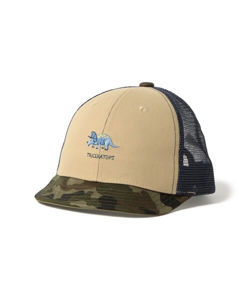 BEAMS mini（ビームスミニ）の「BEAMS mini / ダイナソー メッシュキャップ（キャップ・キッズ・ネイビー/ブラウン/グリーン系その他5・ONE SIZE）」の3枚目の写真