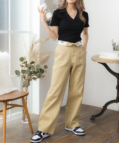Ada.（エイダ）の「スキッパー コンパクトトップス（Tシャツ