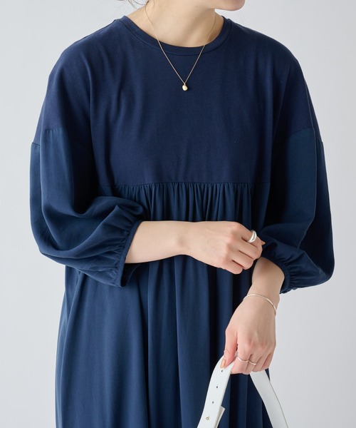 新品同様BEARDSLEYパフスリーブコンビワンピース（WEB限定) BEARDSLEY（ビアズリー）の「《ビアズリー》パフスリーブコンビ