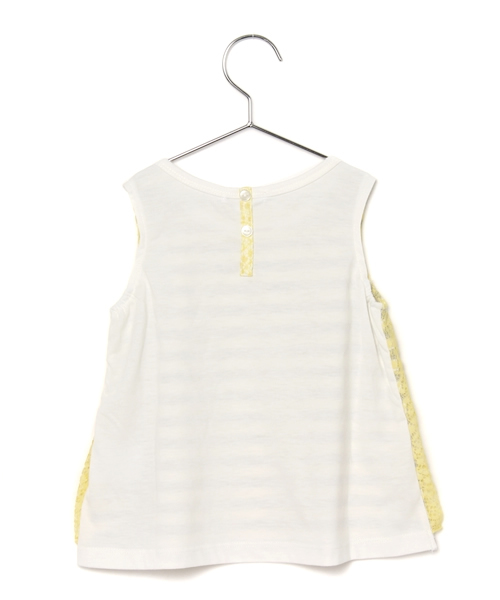 GLOBAL WORK(グローバルワーク)の「レースボーダーチュニックノースリーブ/563258(Tシャツ/カットソー・キッズ・ライトイエロー/ネイビー/ホワイト・X-LARGE/LARGE/SMALL/MEDIUM)」の11枚目の写真