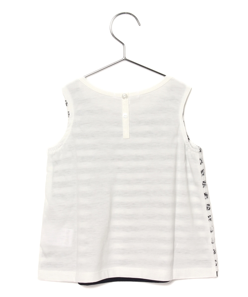 GLOBAL WORK(グローバルワーク)の「レースボーダーチュニックノースリーブ/563258(Tシャツ/カットソー・キッズ・ライトイエロー/ネイビー/ホワイト・X-LARGE/LARGE/SMALL/MEDIUM)」の12枚目の写真