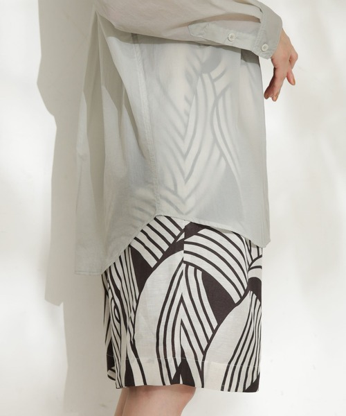 AMOMENTO（アモーメント）の「AMOMENTO/SHEER BUTTON SHIRTS（シャツ/ブラウス・レディース・グレー・0）」の13枚目の写真