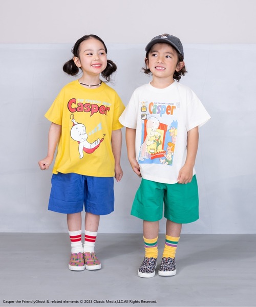 MARKEY'S（マーキーズ）の「【Casper/キャスパー】プリントT(80～140cm)（Tシャツ/カットソー・キッズ・ホワイト/イエロー/パープル・80/90/95/100/110/120/130/140）」の7枚目の写真