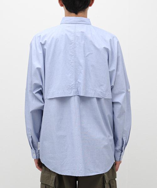 BAMBOO SHOOTS（バンブーシュート）の「【BAMBOO SHOOTS / バンブーシュート】 L/S VENTILATION SHIRT-HAKE（シャツ/ブラウス・メンズ・ブルー系その他・MEDIUM/LARGE）」の6枚目の写真