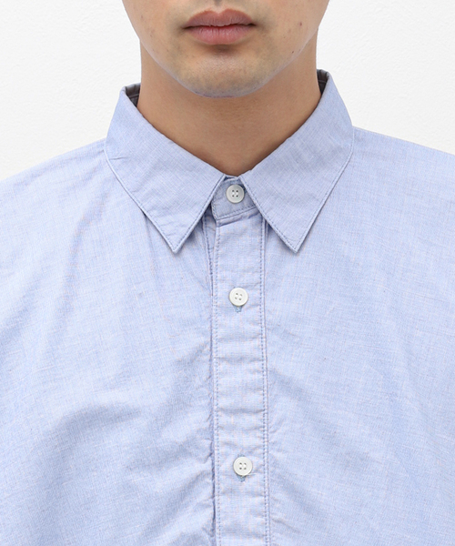 BAMBOO SHOOTS（バンブーシュート）の「【BAMBOO SHOOTS / バンブーシュート】 L/S VENTILATION SHIRT-HAKE（シャツ/ブラウス・メンズ・ブルー系その他・MEDIUM/LARGE）」の4枚目の写真