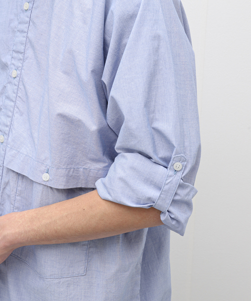 BAMBOO SHOOTS（バンブーシュート）の「【BAMBOO SHOOTS / バンブーシュート】 L/S VENTILATION SHIRT-HAKE（シャツ/ブラウス・メンズ・ブルー系その他・MEDIUM/LARGE）」の9枚目の写真