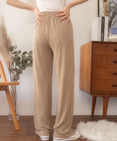 Ada.(エイダ)の「ウェーブデザインリブパンツ(その他パンツ・レディース・ブラック/ブラウン・S/M)」の3枚目の写真