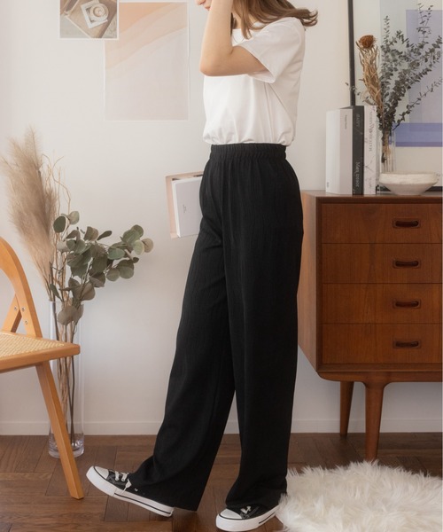 Ada.(エイダ)の「ウェーブデザインリブパンツ(その他パンツ・レディース・ブラック/ブラウン・S/M)」の9枚目の写真
