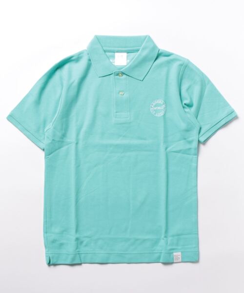 GIORDANO（ジョルダーノ）の「[ GIORDANO ] ワールドロゴポロシャツ（ポロシャツ・レディース・ブルー/グリーン/ピンク・X-SMALL/SMALL）」の2枚目の写真