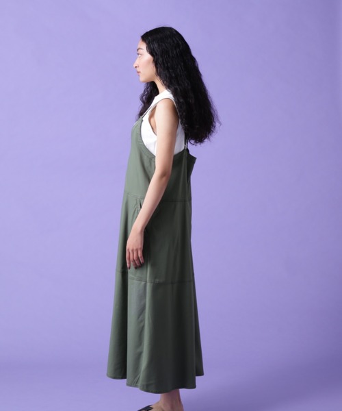 AVIREX(アヴィレックス)の「CROSS STRING CAMISOLE DRESS/ クロスストリング キャミソールドレス(ワンピース・レディース・オリーブ/ブラック・FREE)」の9枚目の写真