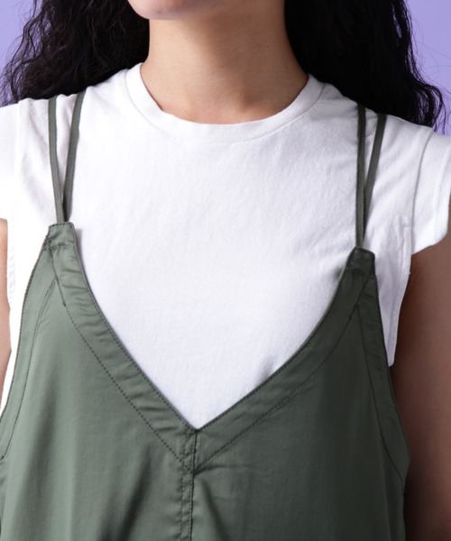 AVIREX(アヴィレックス)の「CROSS STRING CAMISOLE DRESS/ クロスストリング キャミソールドレス(ワンピース・レディース・オリーブ/ブラック・FREE)」の16枚目の写真
