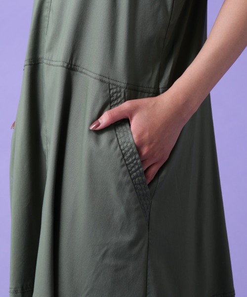 AVIREX(アヴィレックス)の「CROSS STRING CAMISOLE DRESS/ クロスストリング キャミソールドレス(ワンピース・レディース・オリーブ/ブラック・FREE)」の14枚目の写真